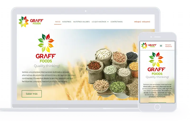 Diseño web Graff Foods
