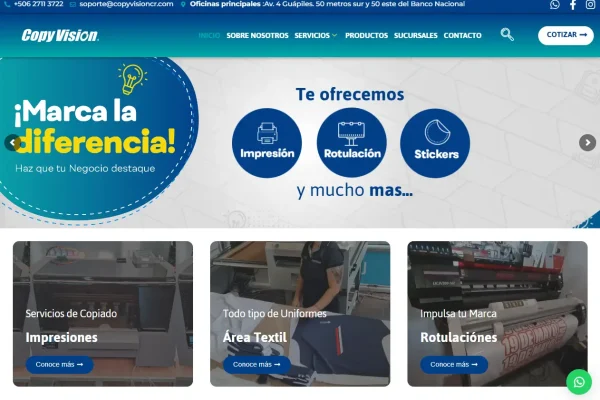 Pantalla Home Copyvision
